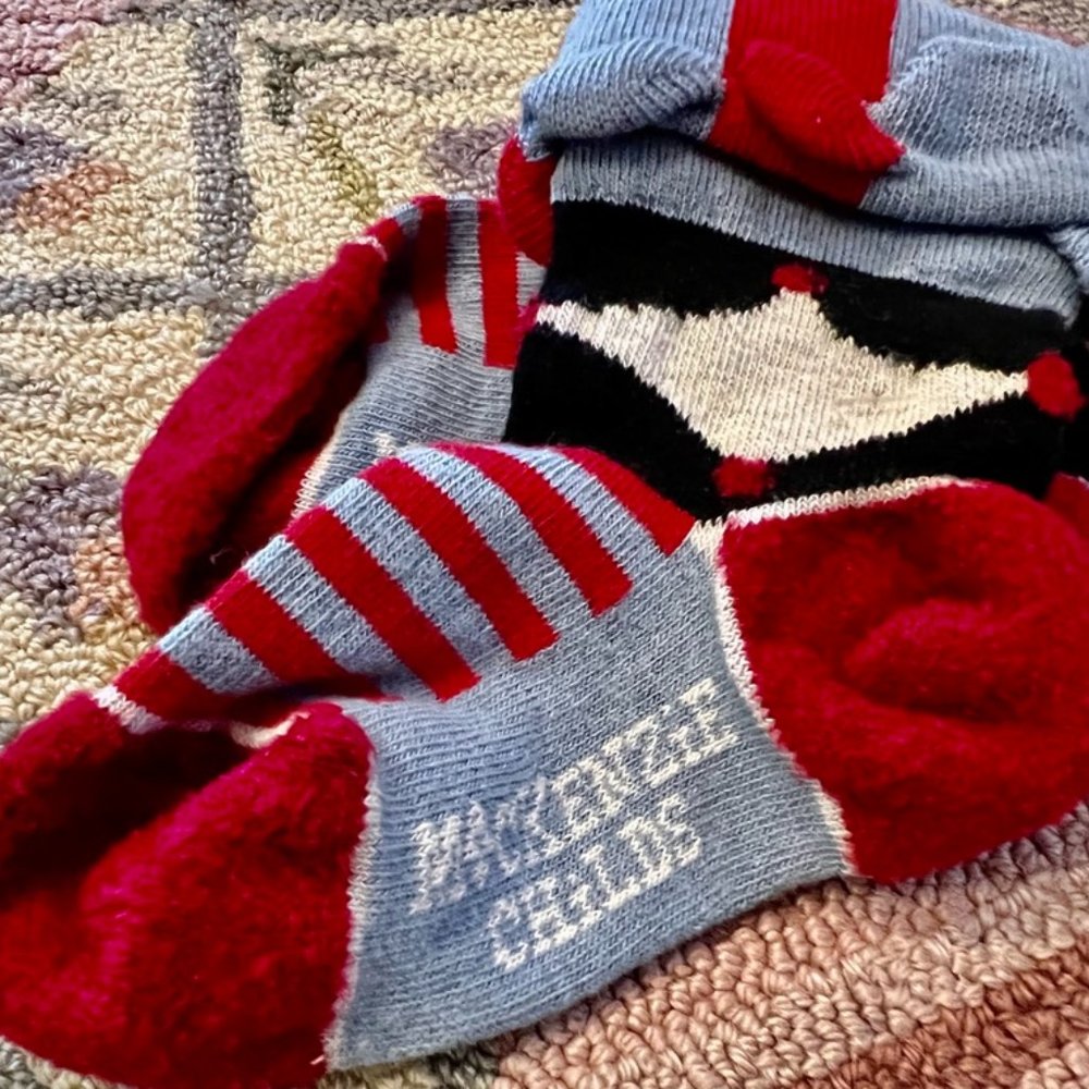 FIRM PRICE!  Adorable MacKenzie-Childs Jester Ankle Socks
